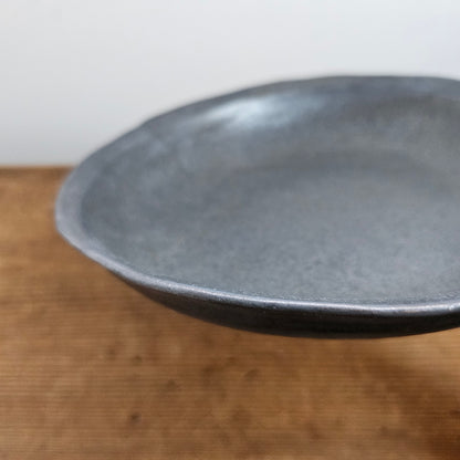 リム深鉢 -大-黒釉