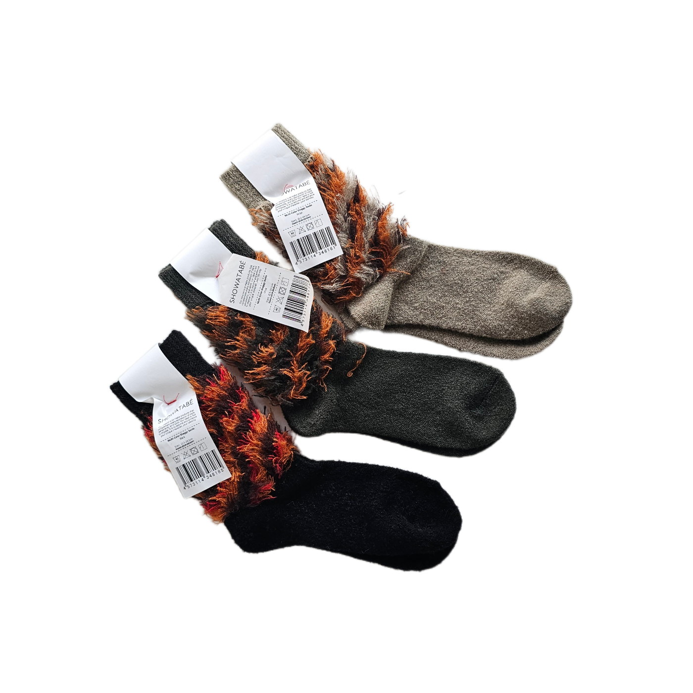 Multi-Color Shaggy Socks