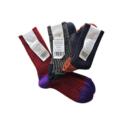 Washable Wool Ribbed Socks