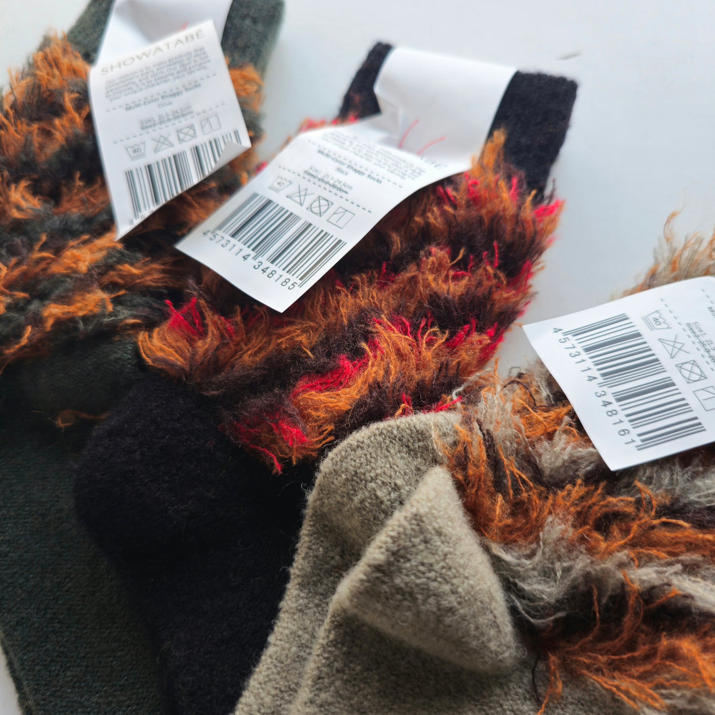 Multi-Color Shaggy Socks