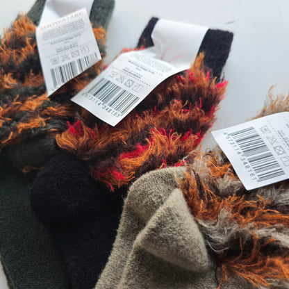 Multi-Color Shaggy Socks