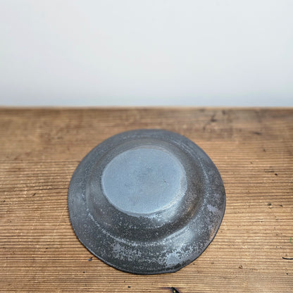 リム深6.5寸皿-黒釉