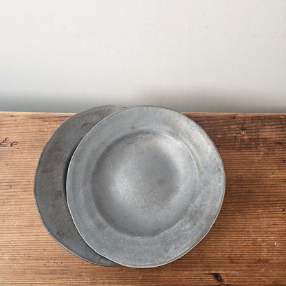 リム深　7.5寸皿-黒釉