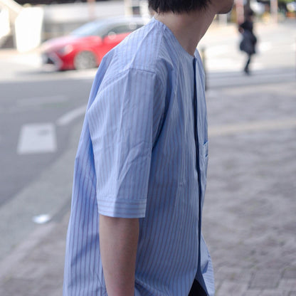 short sleeve shirt - light blue