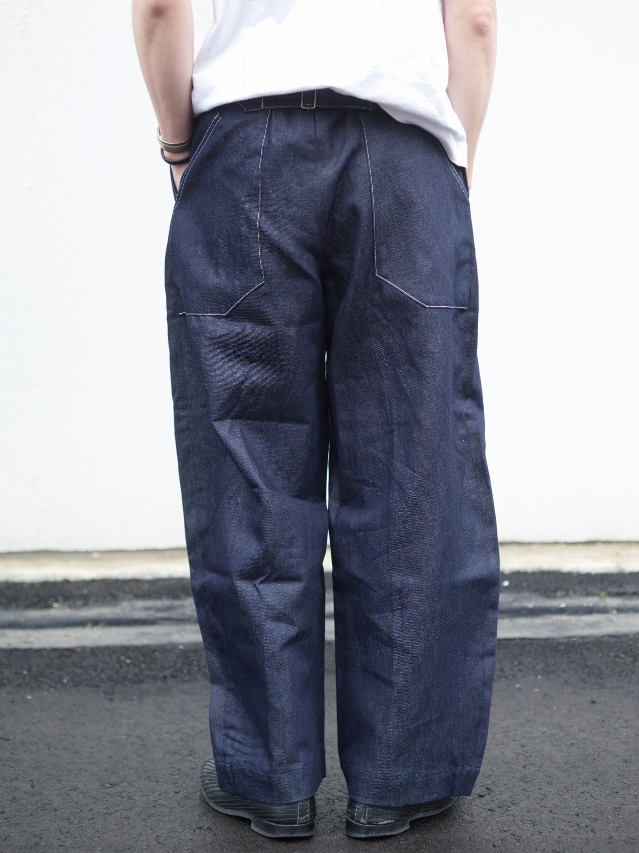 wide trousers - Denim