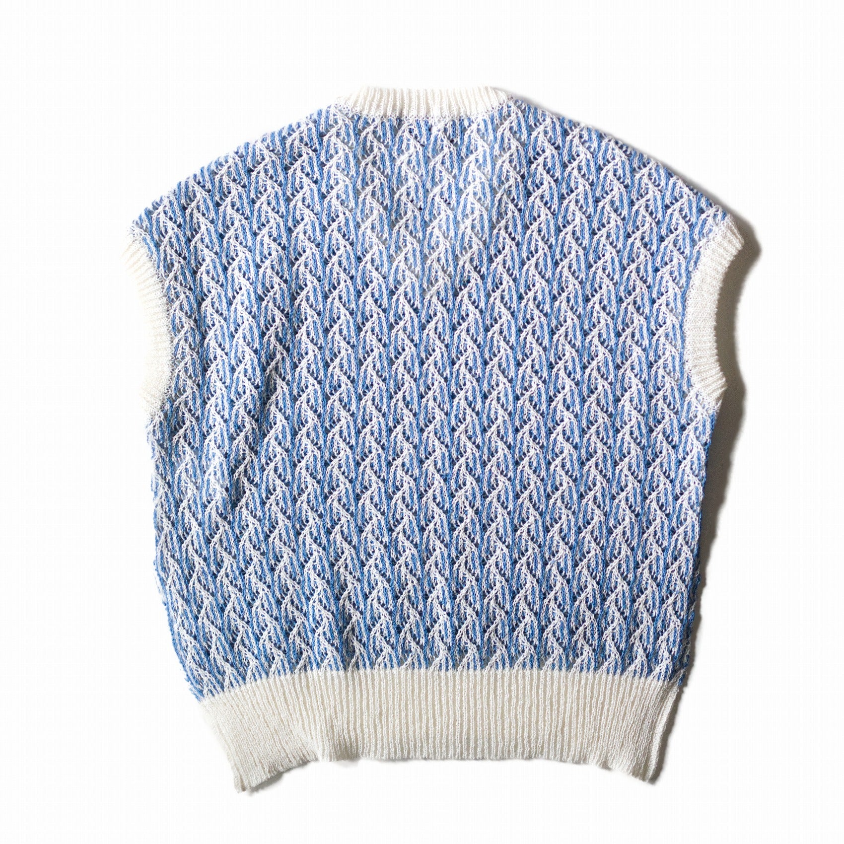 KaIKI Japanese paper knit jacquard vest - ajouter